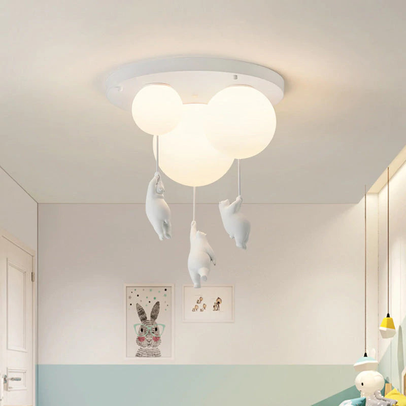 Bear Balloon Suspension/ Plafonnier Ballon Moderne Résine Chambre