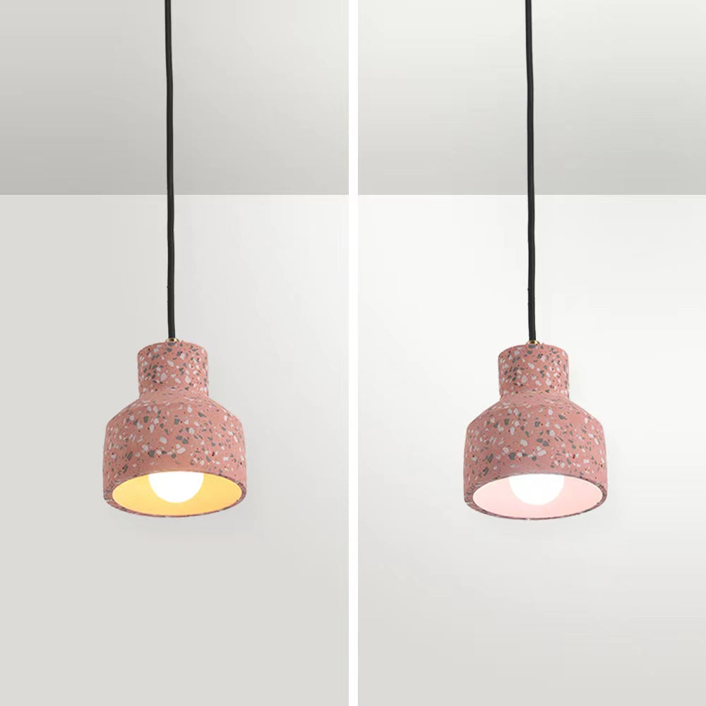 Halen Suspension Rond Décor Nordique. Métal/Ciment. 4 Couleur. Salon