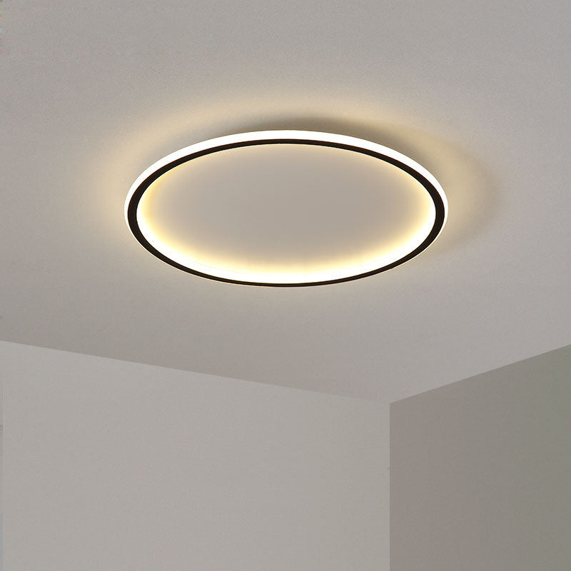 Quasso Plafonnier Rond ModerneBlanc/Noir. Salon