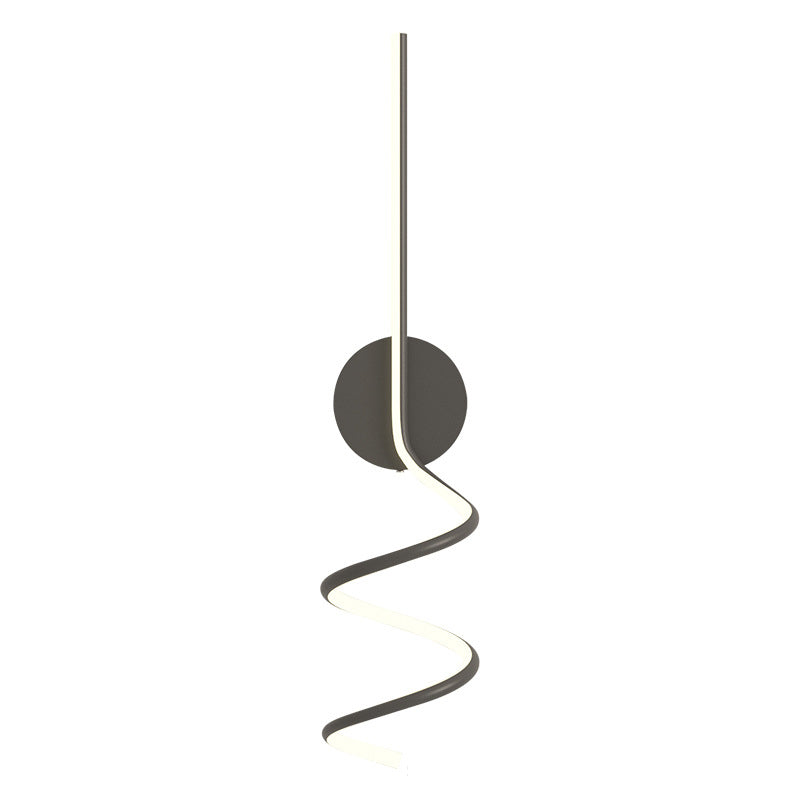 Arisha Applique Murale LED Spirale Moderne Pour Chambre, Couloir, Salon