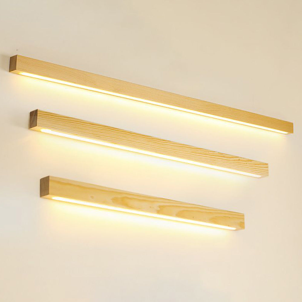 Zenx Applique Murale Linéaire en Bois