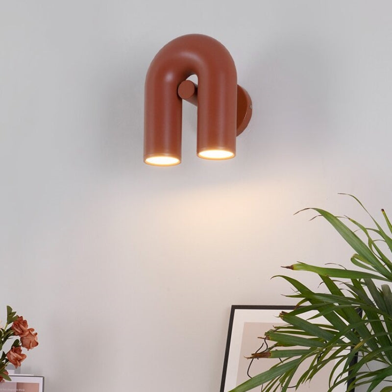 Vayla Arc Minimaliste LED Applique Murale Noir Rouge Bleu