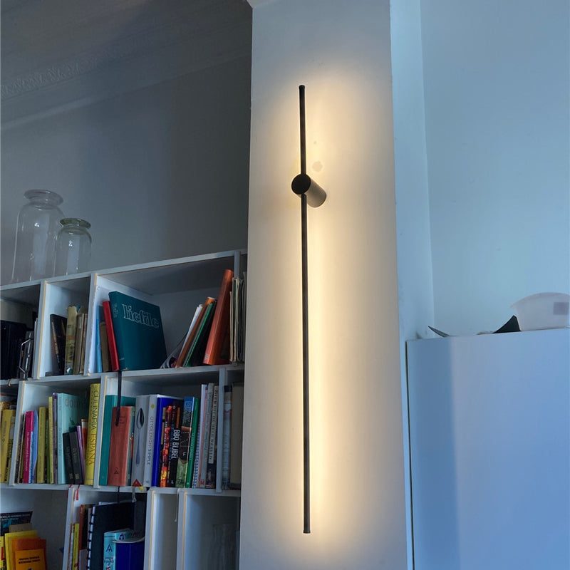 Eonix Applique Murale Intérieure Minimaliste Linéaire LED. Métal. Noir.