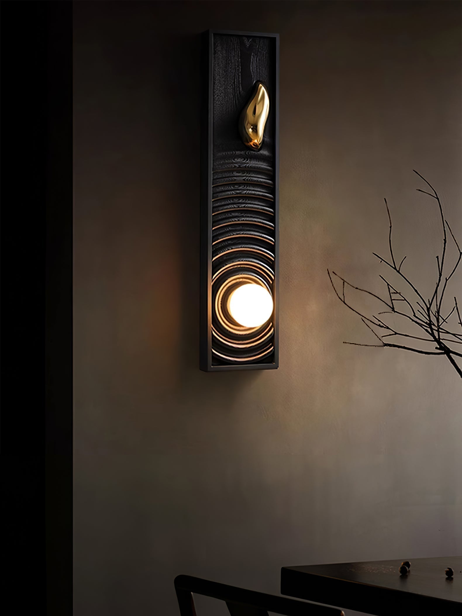 Caleb Applique Murale en Bois Vintage