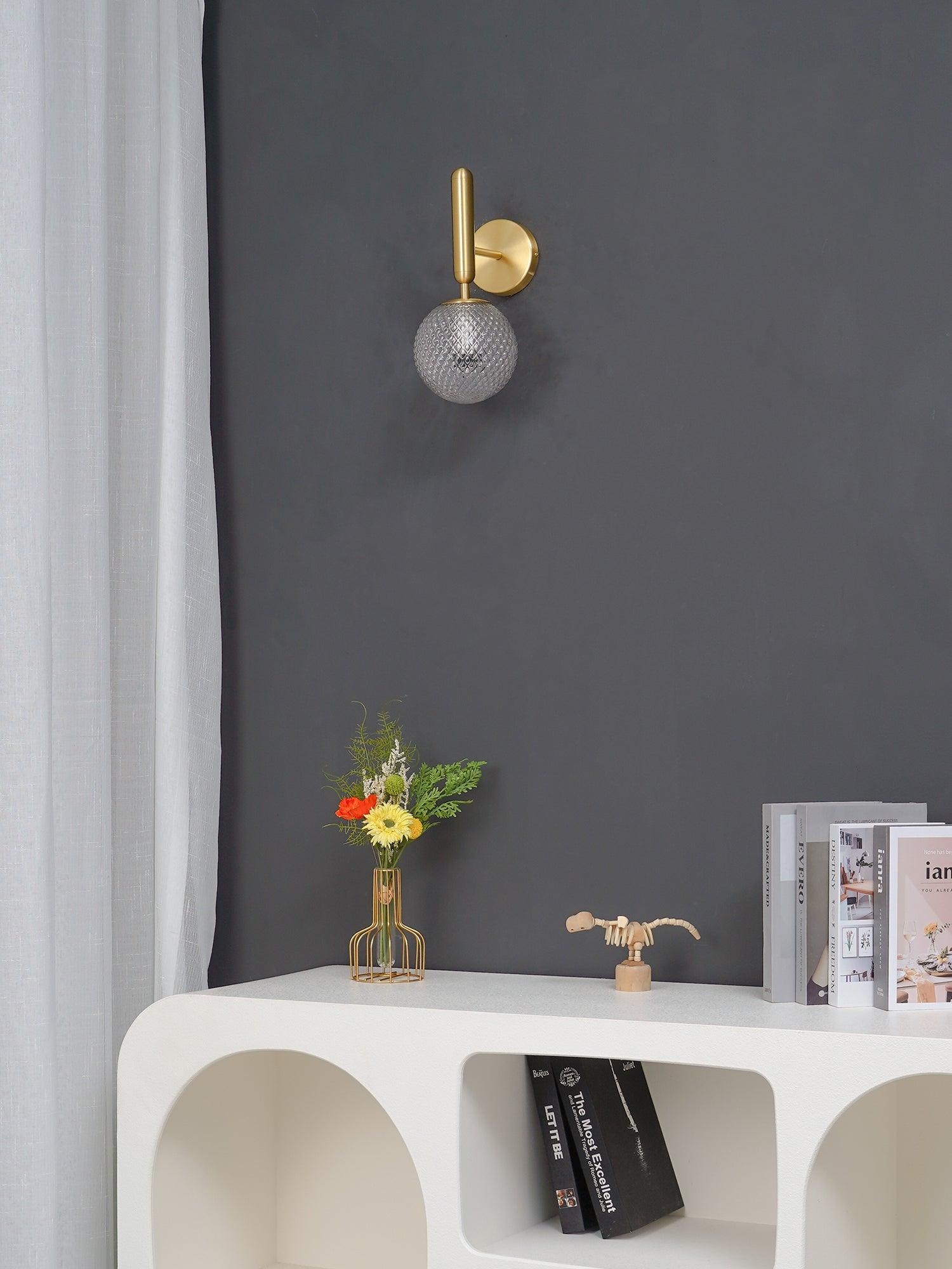 Lustra Wall Lamp Plug In Glass Globe Nordic