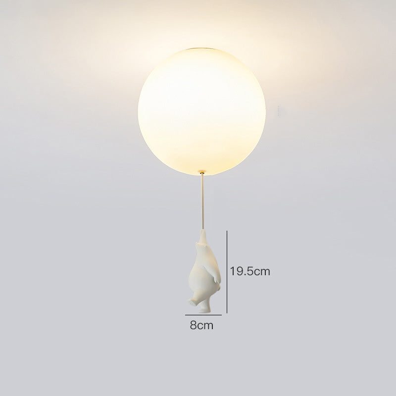 Bear Balloon Suspension/ Plafonnier Ballon Moderne Résine Chambre