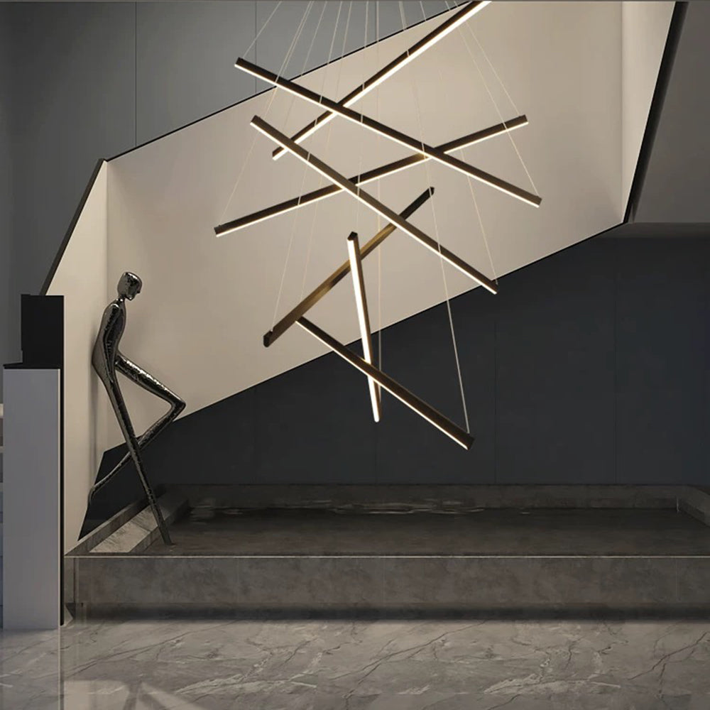 Lomir Luminaires Suspensions Linéaire Simple LED Moderne Métal Ferreux Salon