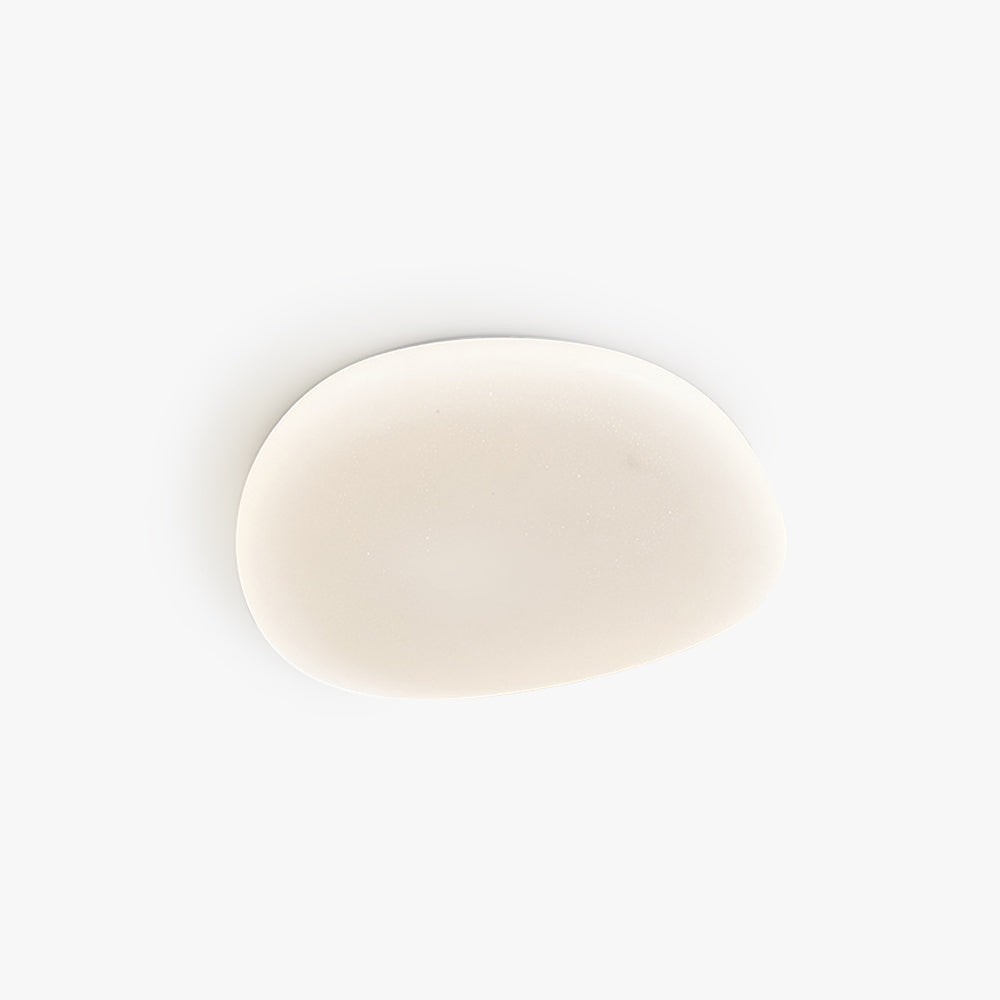 Sayu Plafonnier Galet Moderne Blanc. Salon