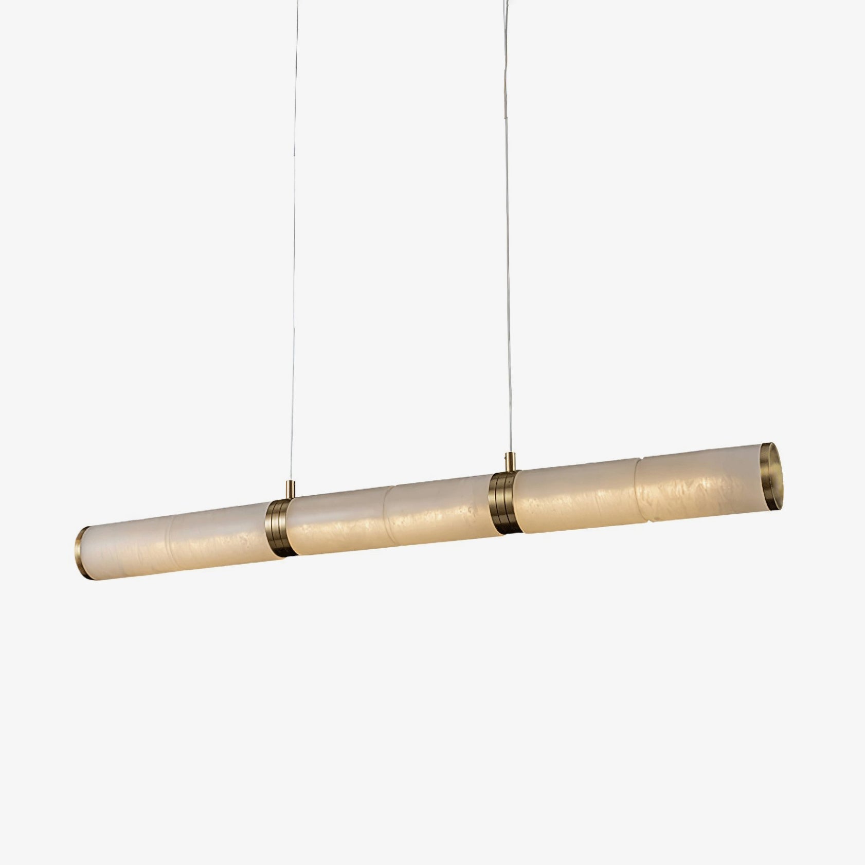 Eira Minimaliste Albâtre Linéaire Pendentif Lumière