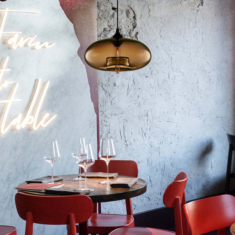 Lurea Lampes Suspendues en Verre Modernes Nordiques Chambre à Coucher