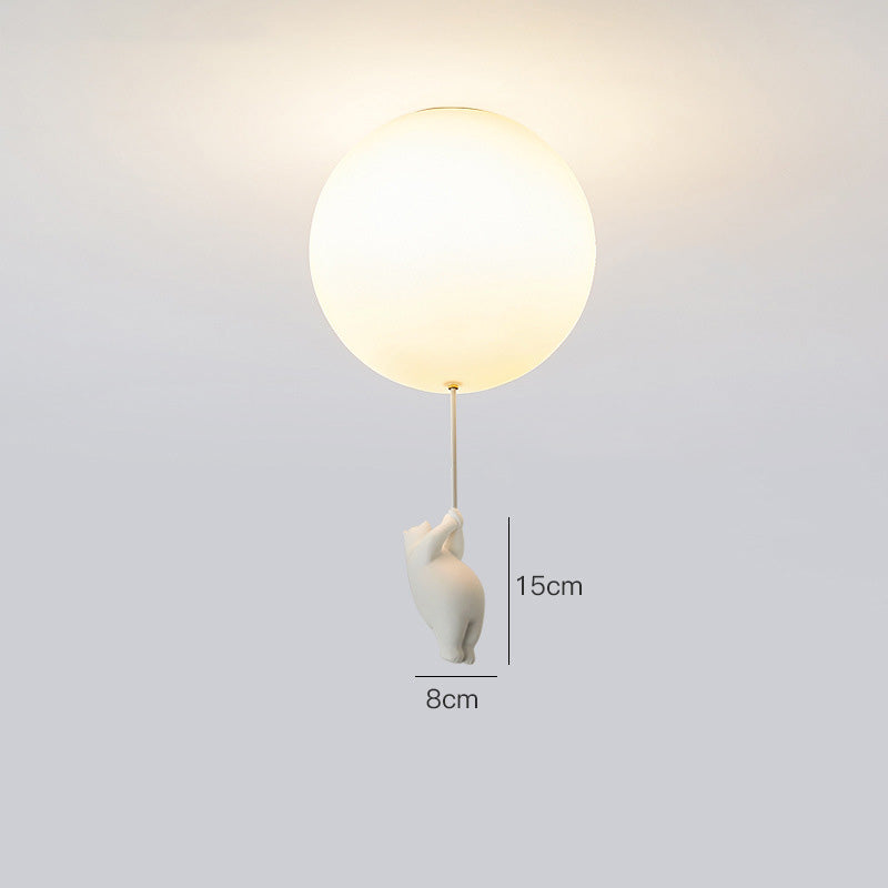 Bear Balloon Suspension/ Plafonnier Ballon Moderne Résine Chambre