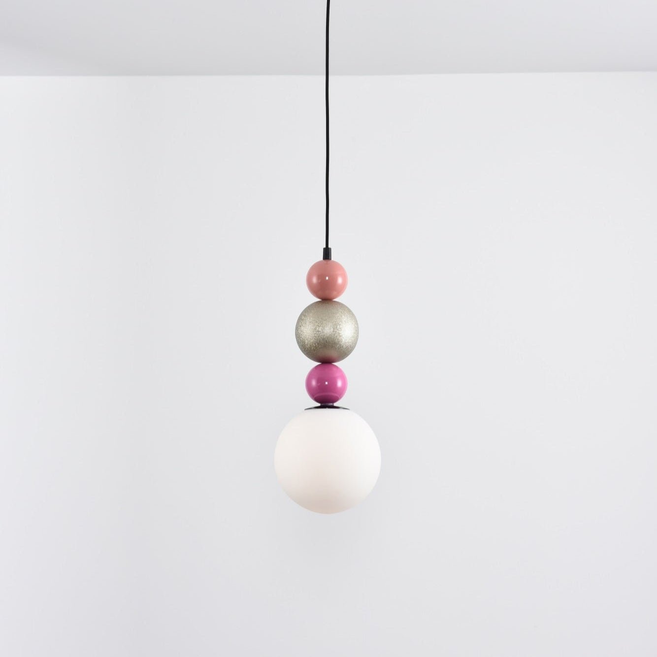 Eshaisra Nordic Art Rond Billes Empilage Verre Pendentif Lampe