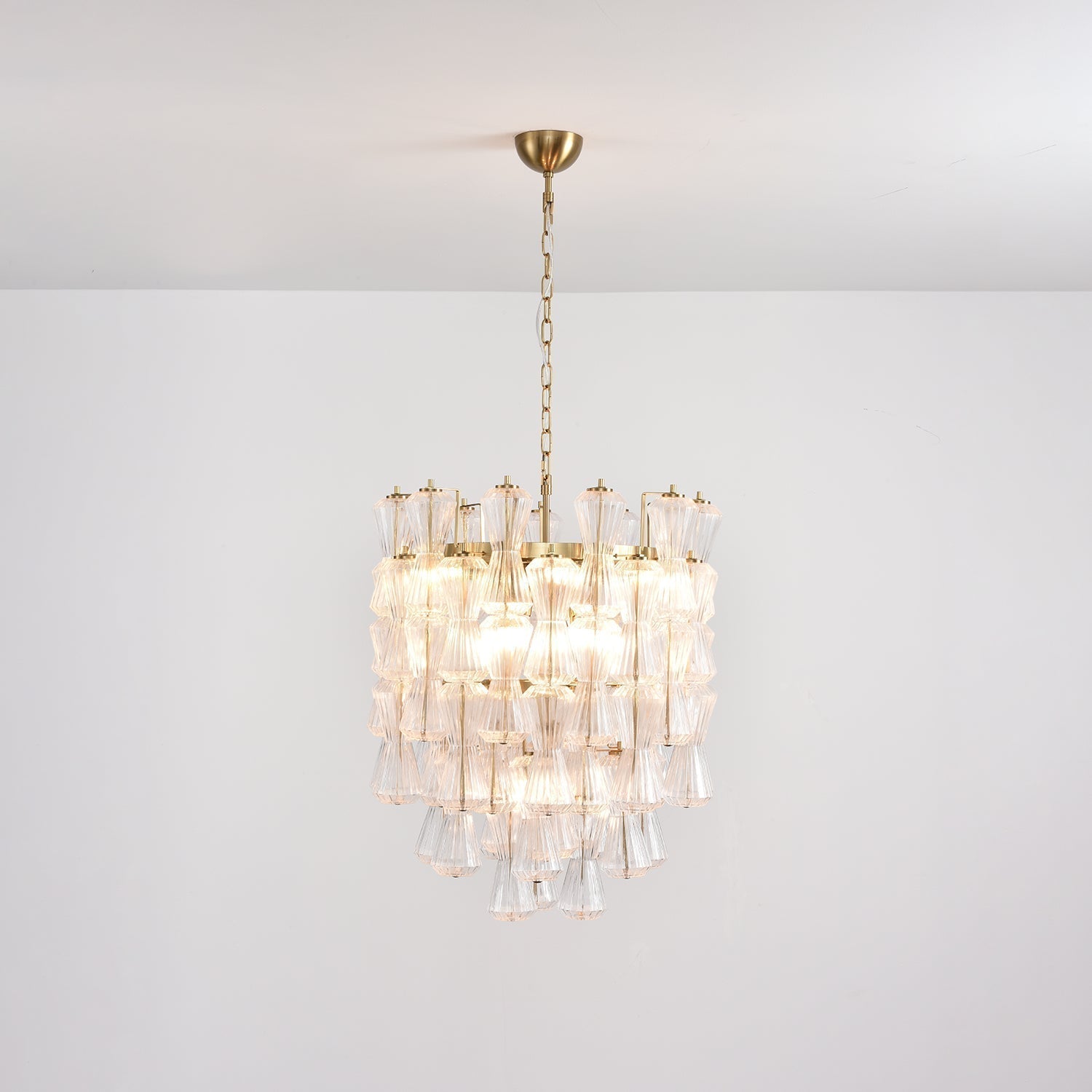 Aurora Lustre Murano Verre Florale Cascade