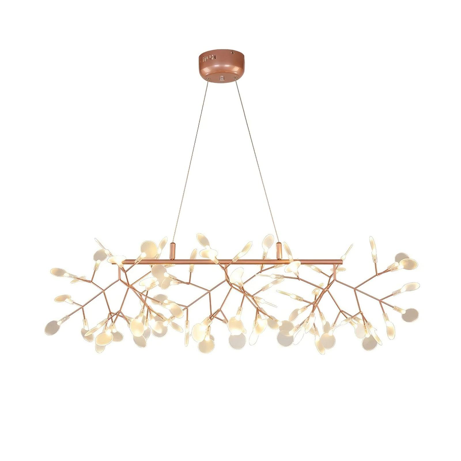 Lustra Lustre LED À Branches Longues Et Linéaires Artistiques