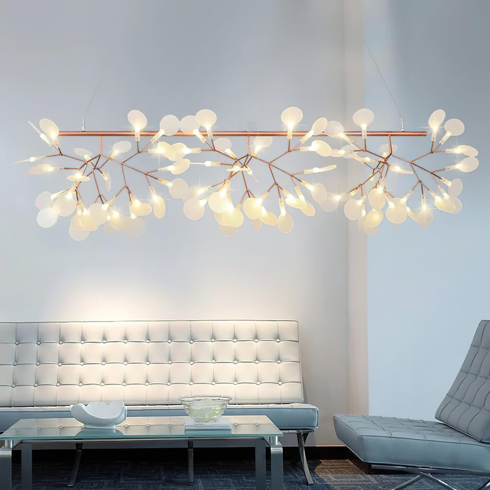 Lustra Lustre LED À Branches Longues Et Linéaires Artistiques