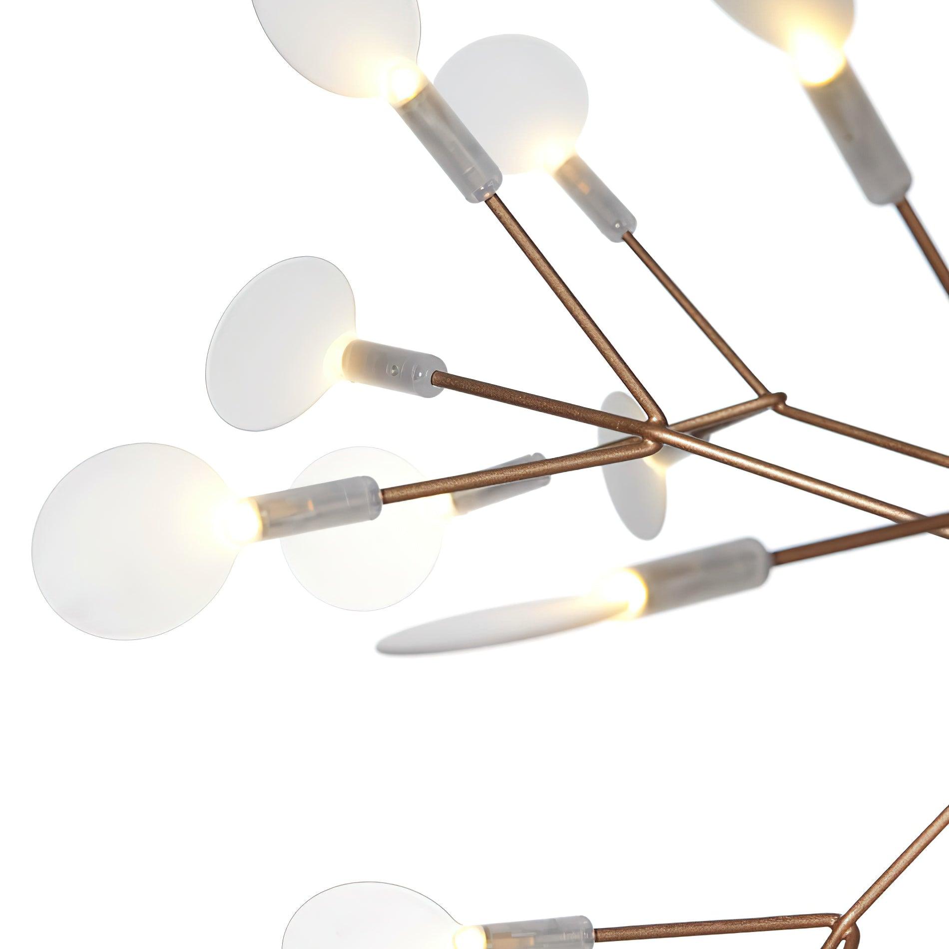 Lustra Lustre LED À Branches Longues Et Linéaires Artistiques