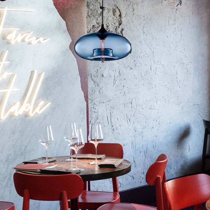 Lurea Lampes Suspendues en Verre Modernes Nordiques Chambre à Coucher
