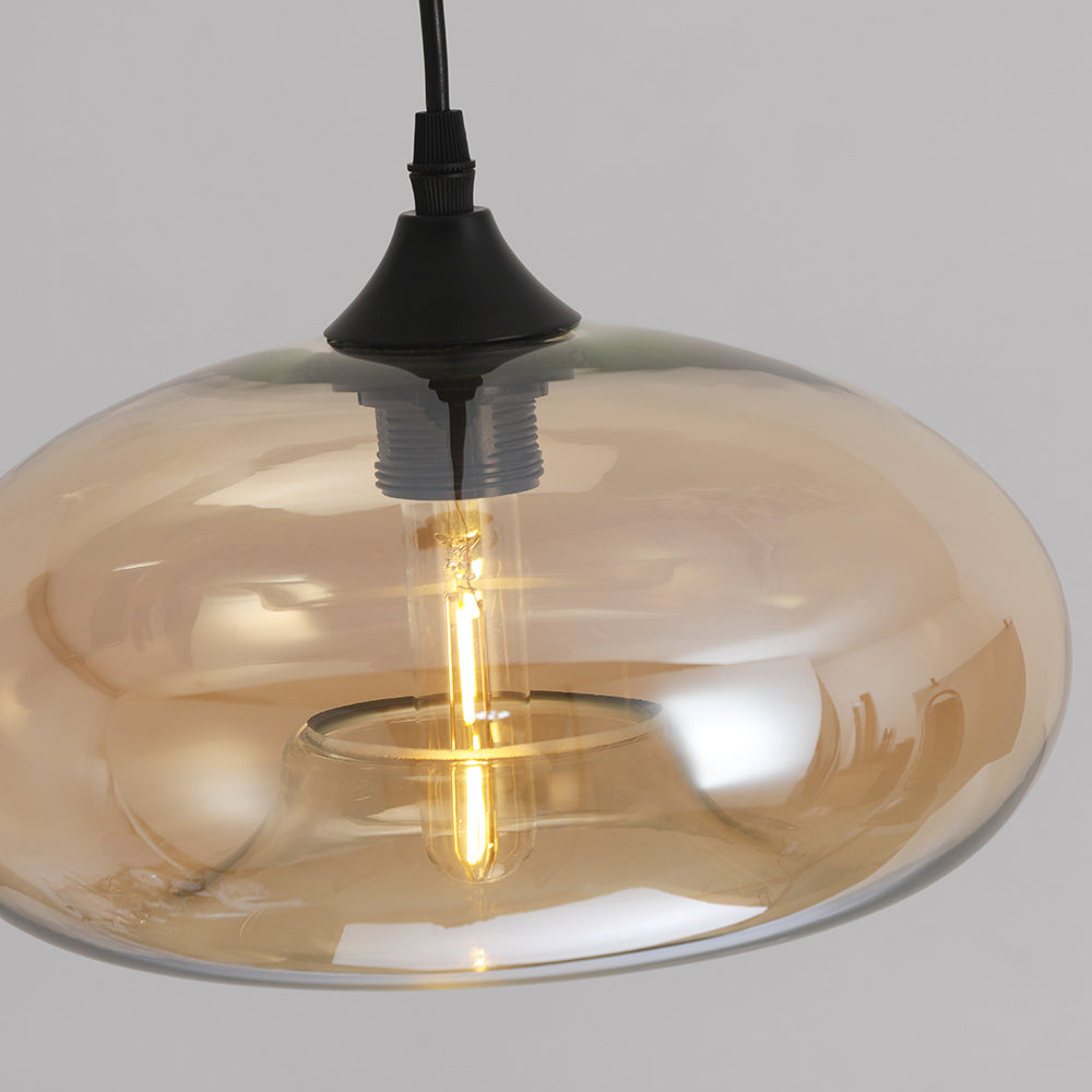 Lurea Lampes Suspendues en Verre Modernes Nordiques Chambre à Coucher
