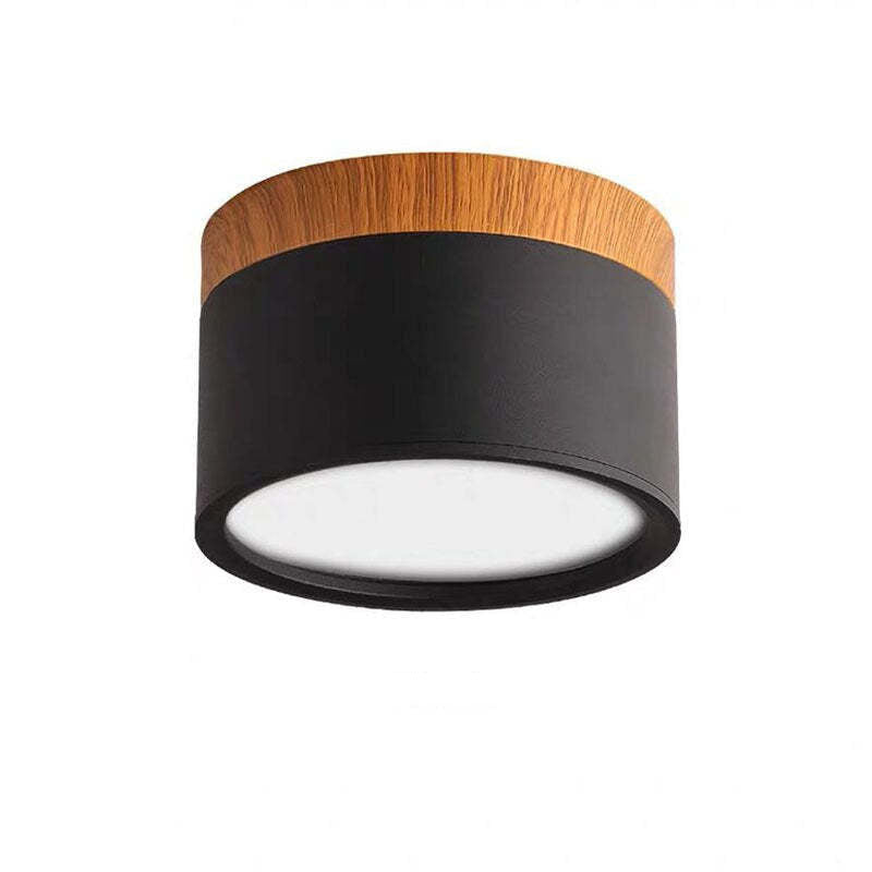 Jojo Petit Plafonnier Led Multicolor Bois Nordique. Couloir
