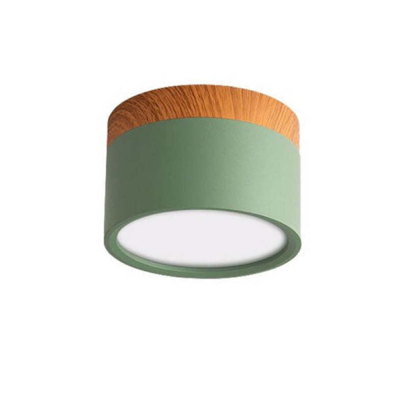 Jojo Petit Plafonnier Led Multicolor Bois Nordique. Couloir