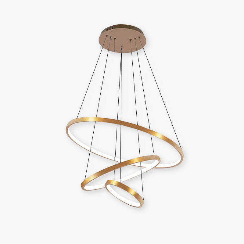 Aluna Suspension 3  Anneaux Moderne Salon