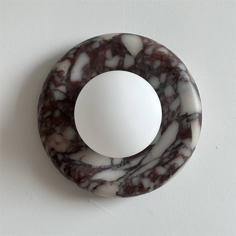 Bvlgari Applique Murale Moderne Minimaliste Evenir en Marbre Violet