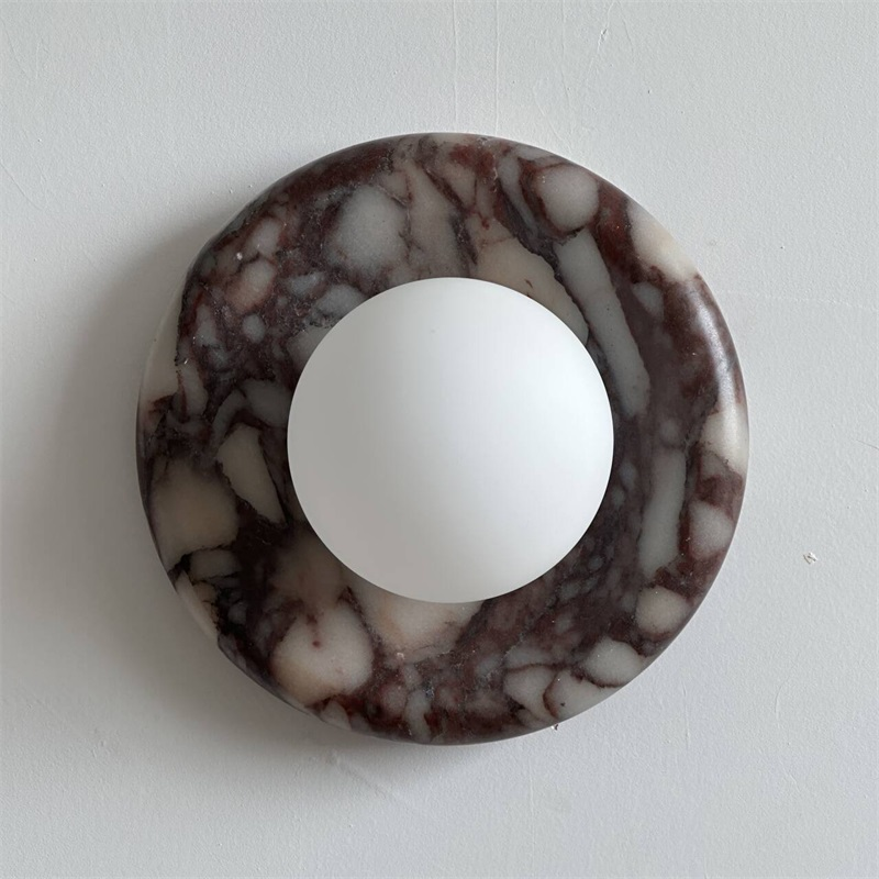 Bvlgari Applique Murale Moderne Minimaliste Evenir en Marbre Violet