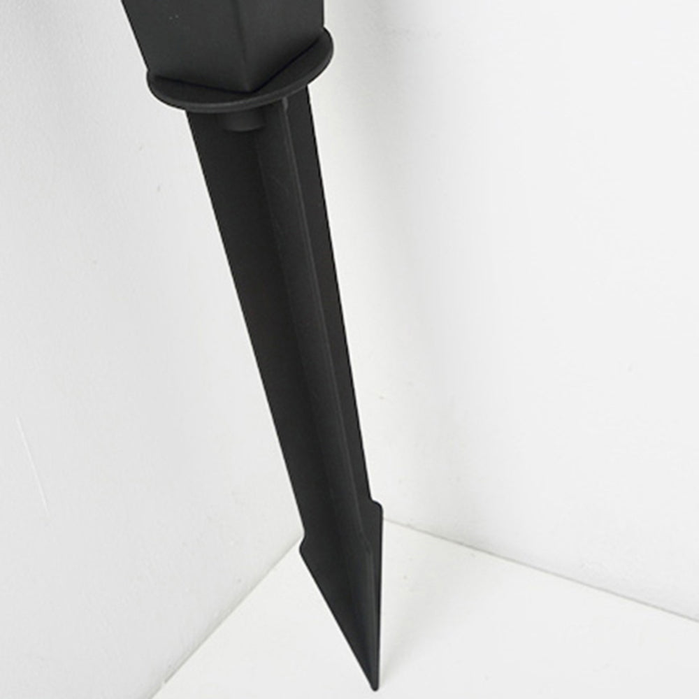 Ray Éclairage Escalier Extérieur Linéaire Moderne, Métal/Acrylique, Noir, Cour