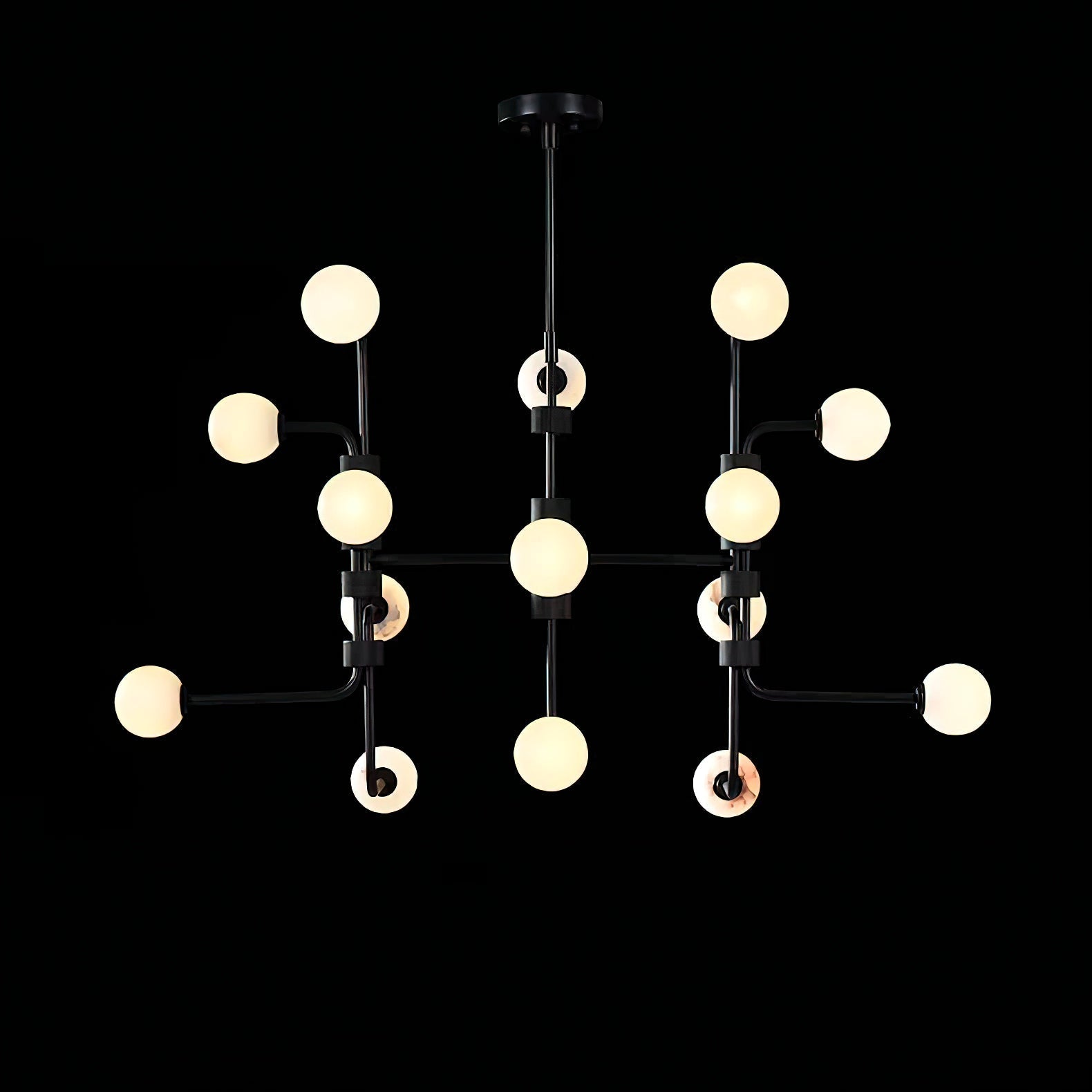 Aballs Lustre Verre Élégance Unique