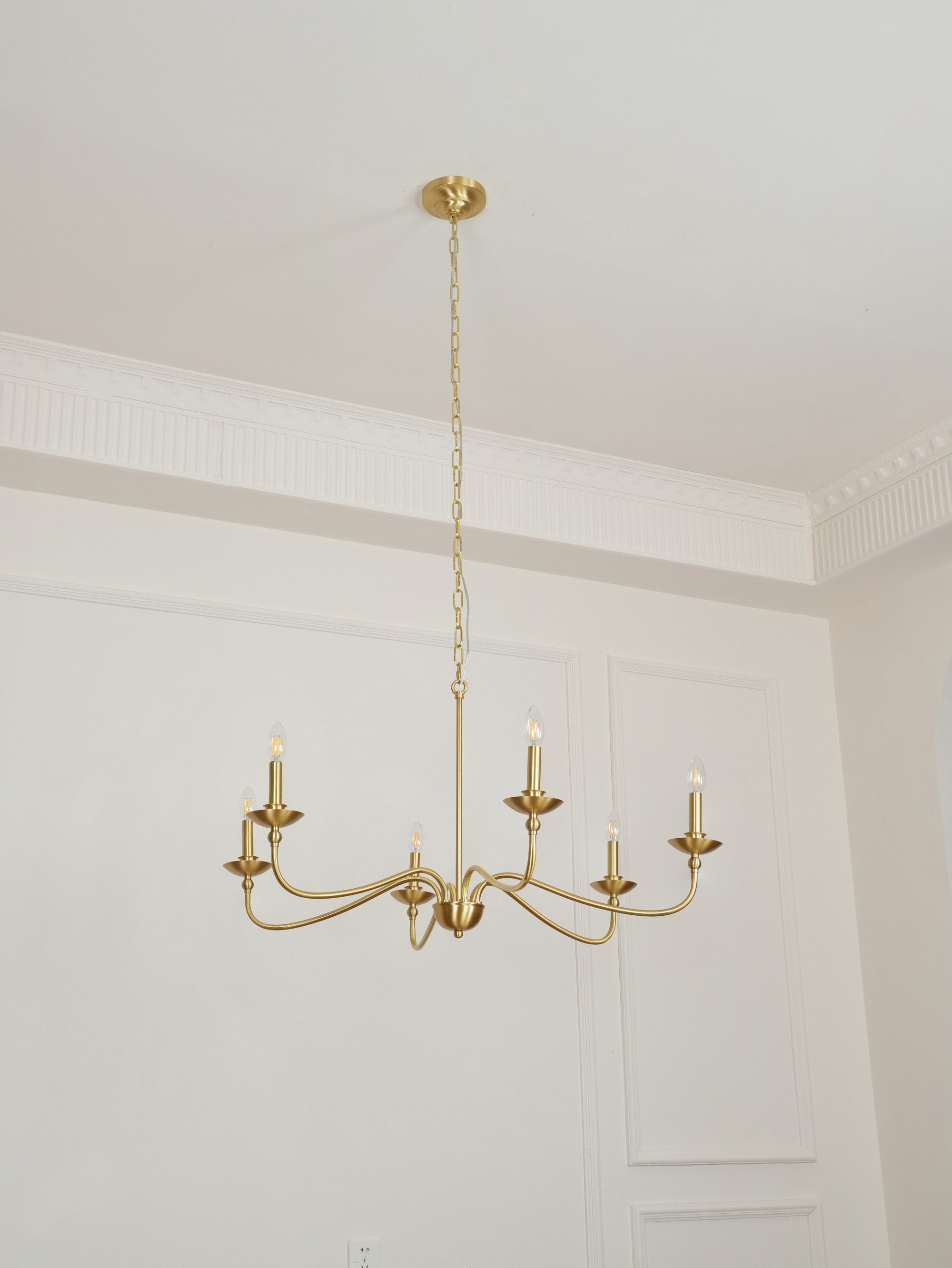 Alshaarae Lustre Métal Laiton Industriel Vintage
