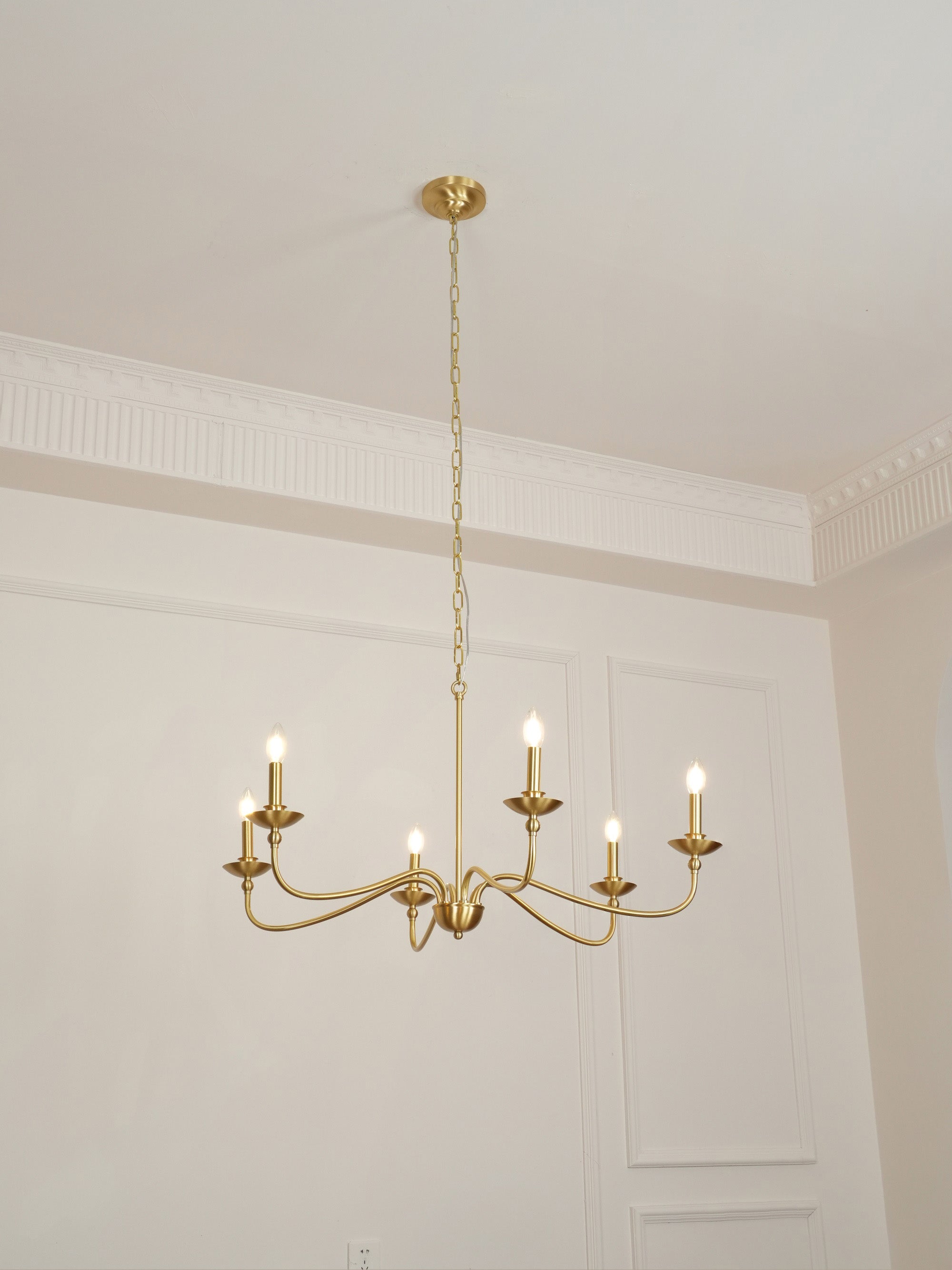 Alshaarae Lustre Métal Laiton Industriel Vintage