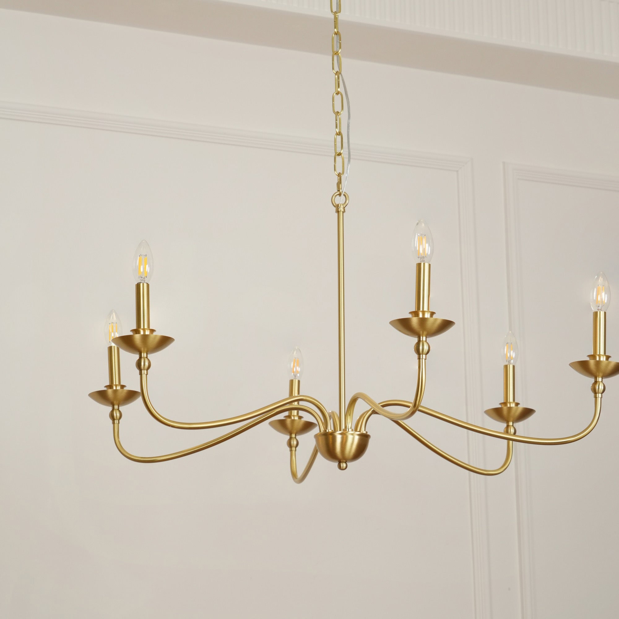 Alshaarae Lustre Métal Laiton Industriel Vintage