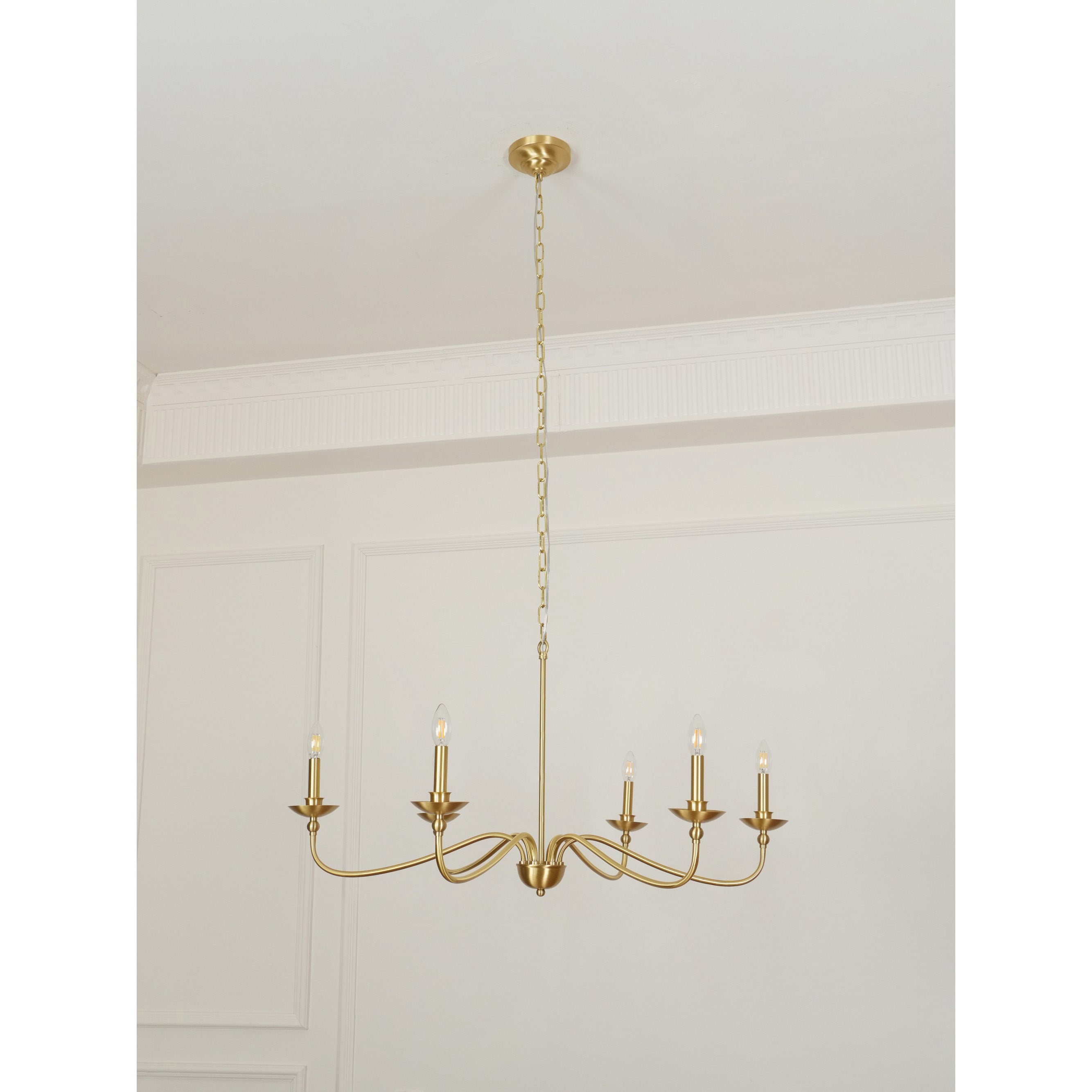 Alshaarae Lustre Métal Laiton Industriel Vintage