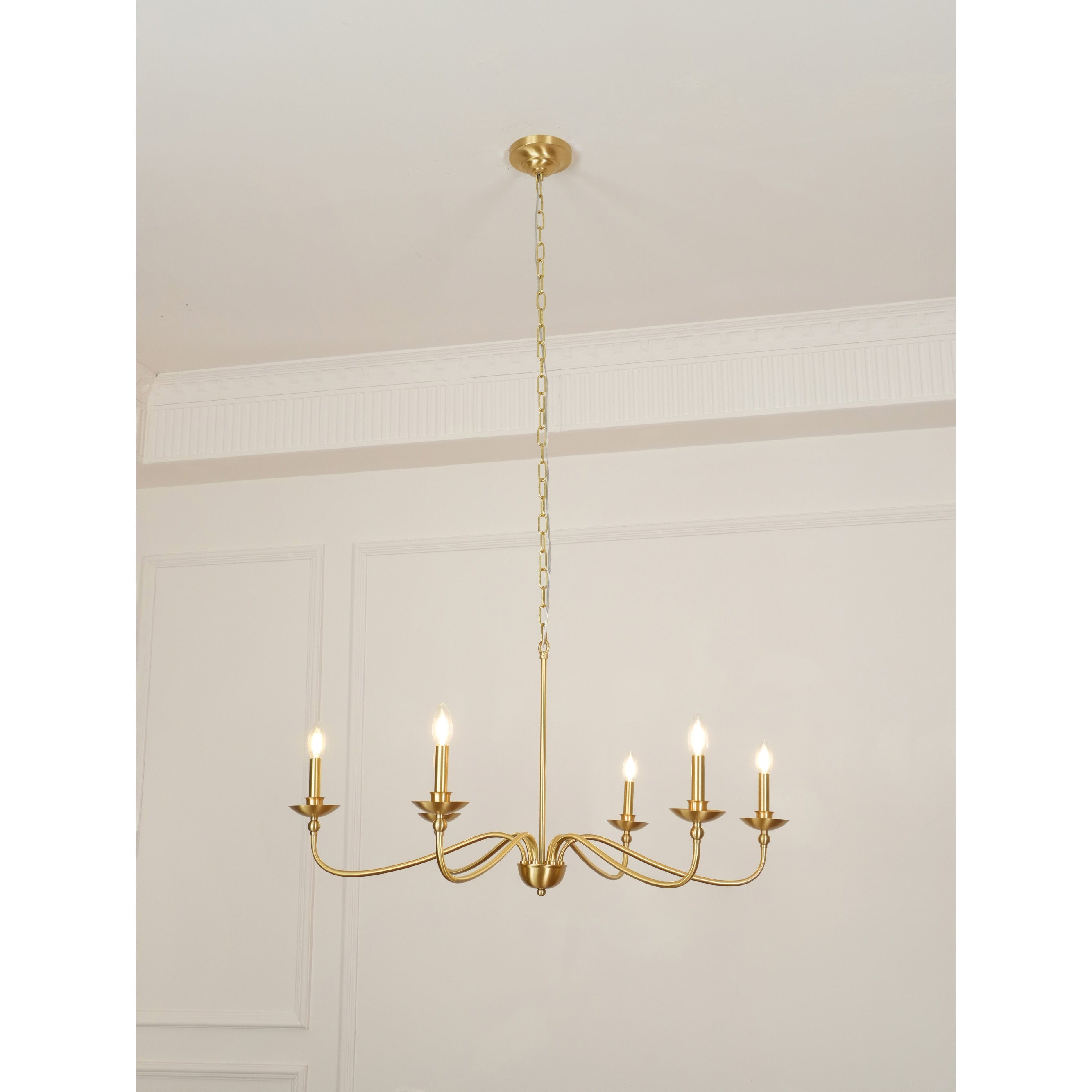 Alshaarae Lustre Métal Laiton Industriel Vintage