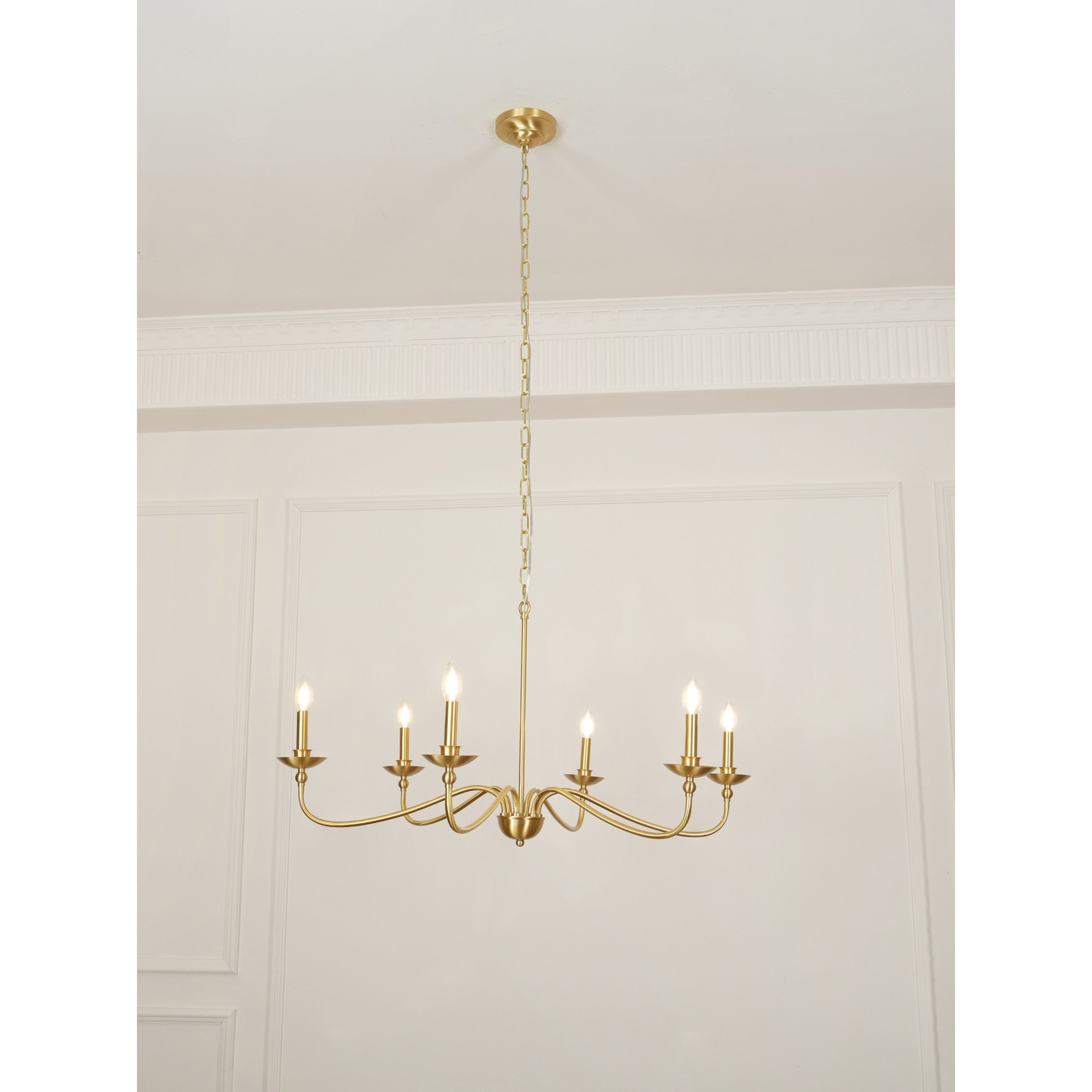 Alshaarae Lustre Métal Laiton Industriel Vintage