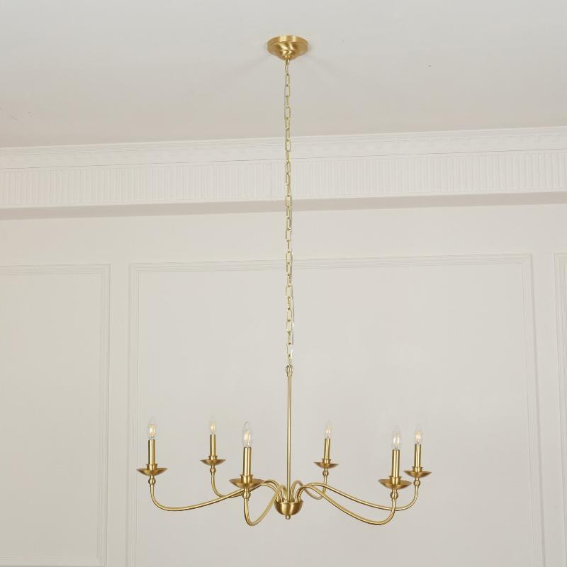 Alshaarae Lustre Métal Laiton Industriel Vintage