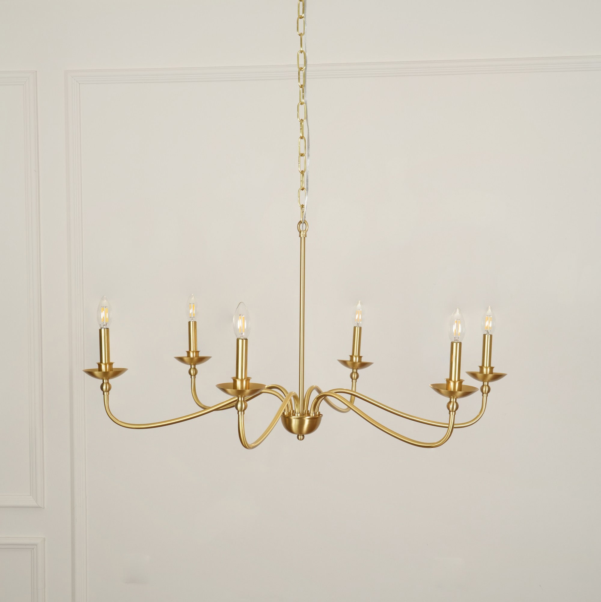 Alshaarae Lustre Métal Laiton Industriel Vintage