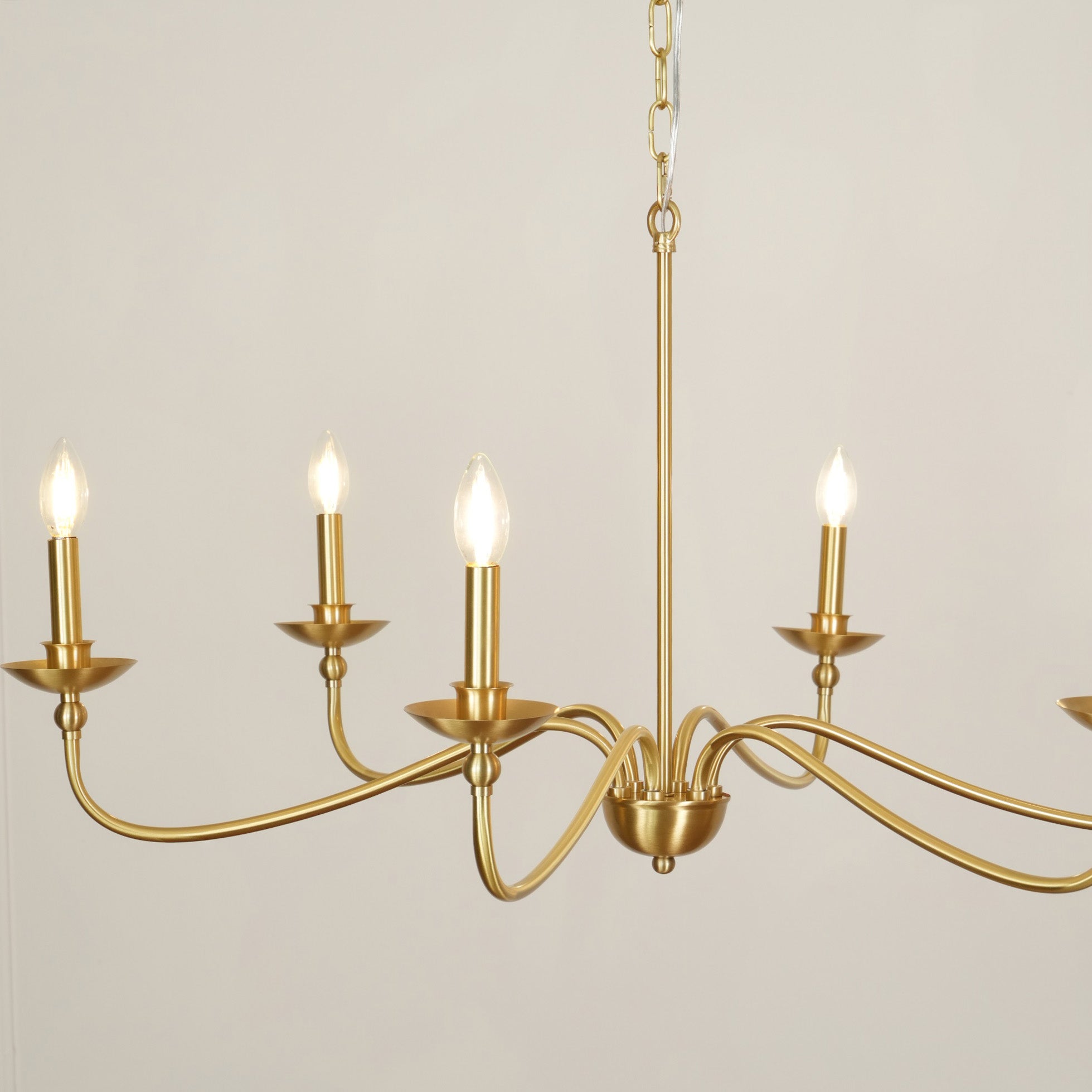 Alshaarae Lustre Métal Laiton Industriel Vintage
