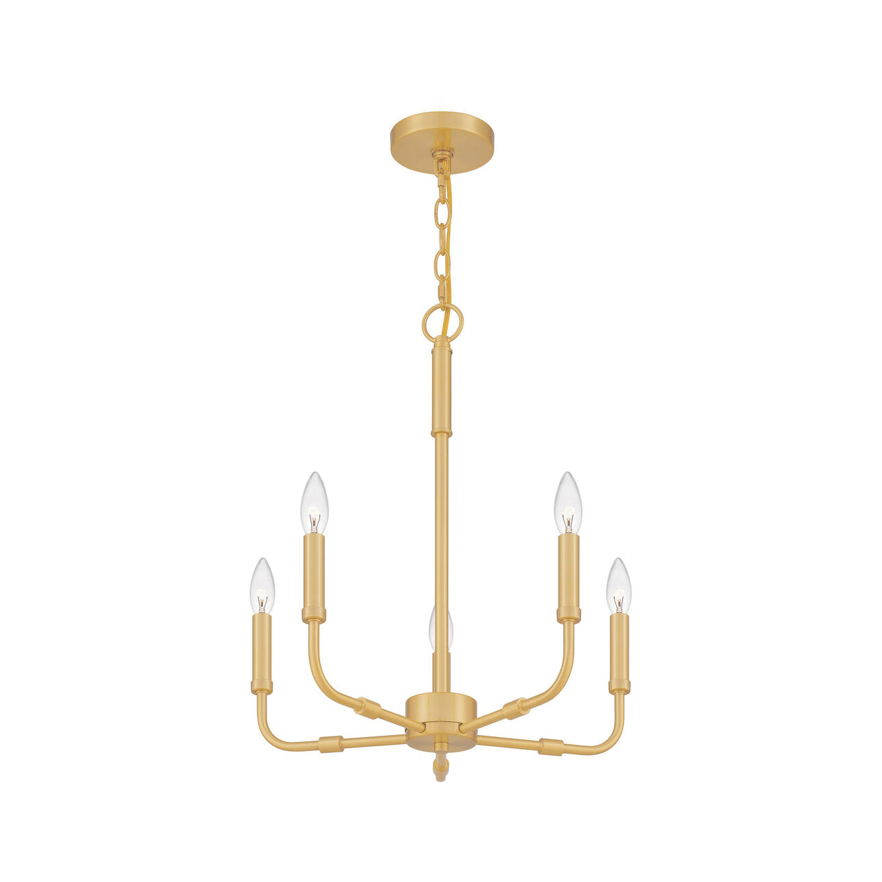 Abner Lustre Industriel Moderne Laiton