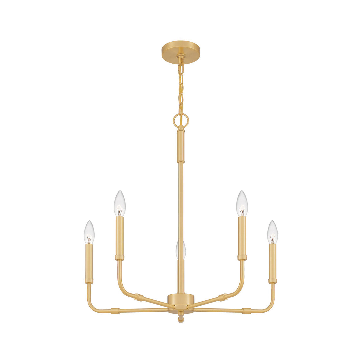 Abner Lustre Industriel Moderne Laiton