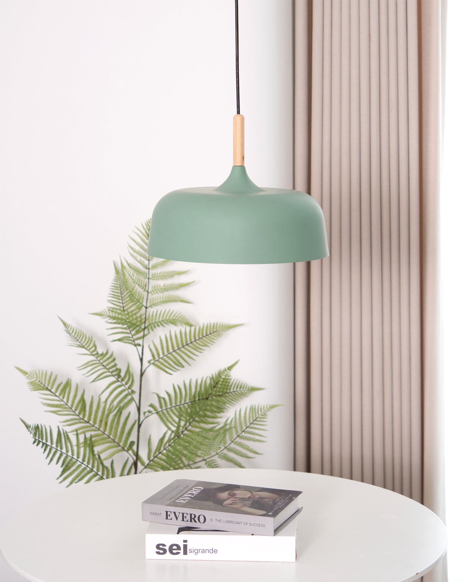 Lustra Suspension Lampe Abat-jour Blanc en Bois