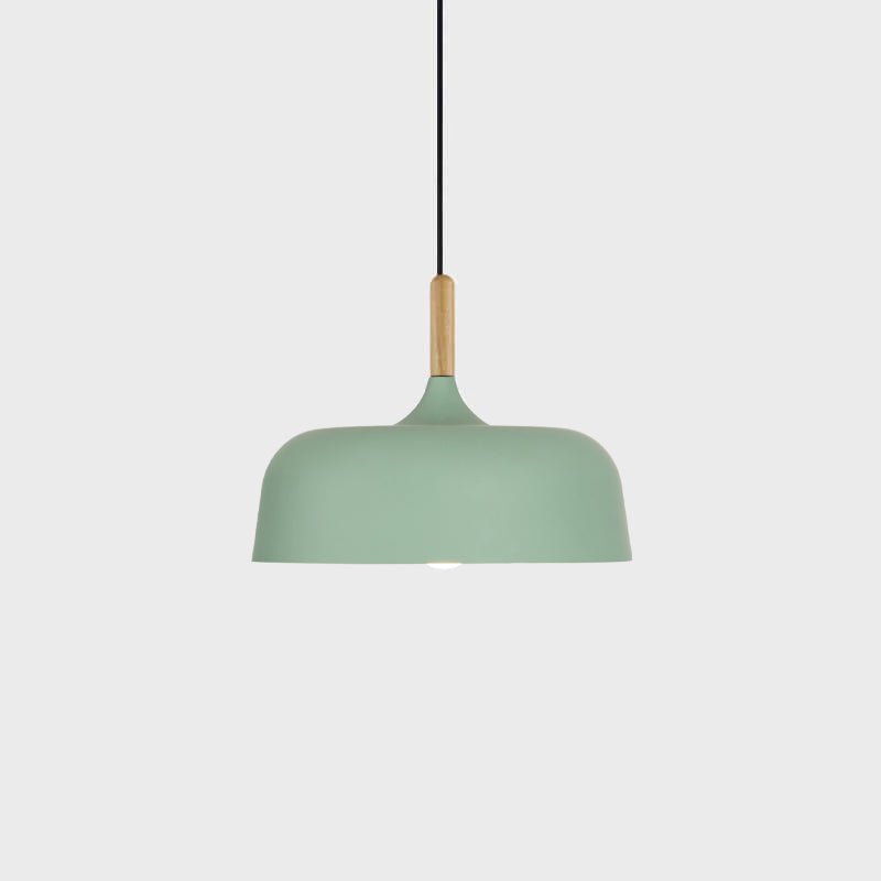 Lustra Suspension Lampe Abat-jour Blanc en Bois