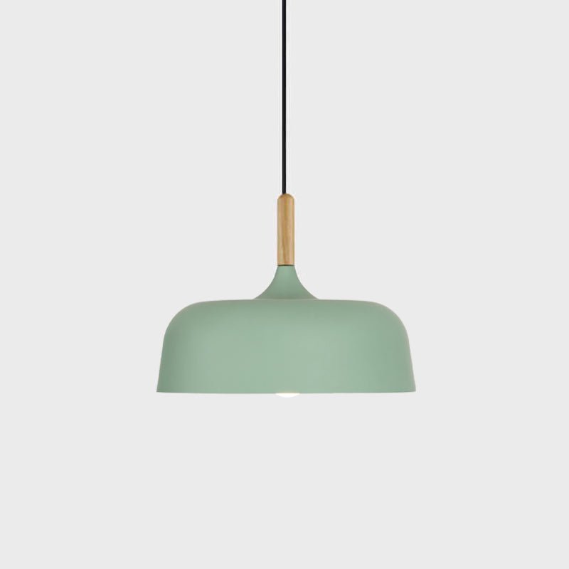 Lustra Suspension Lampe Abat-jour Blanc en Bois