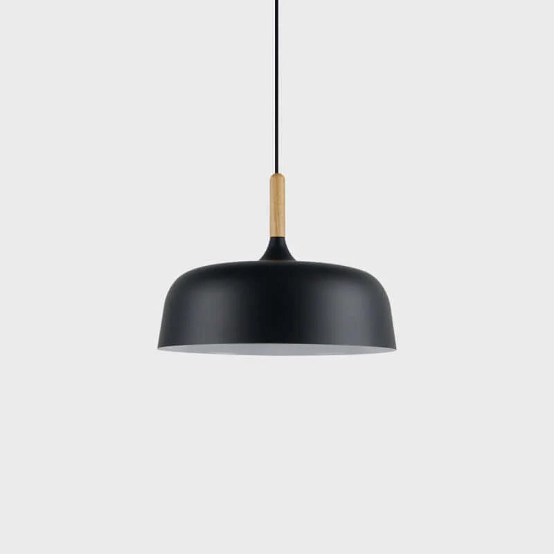 Lustra Suspension Lampe Abat-jour Blanc en Bois