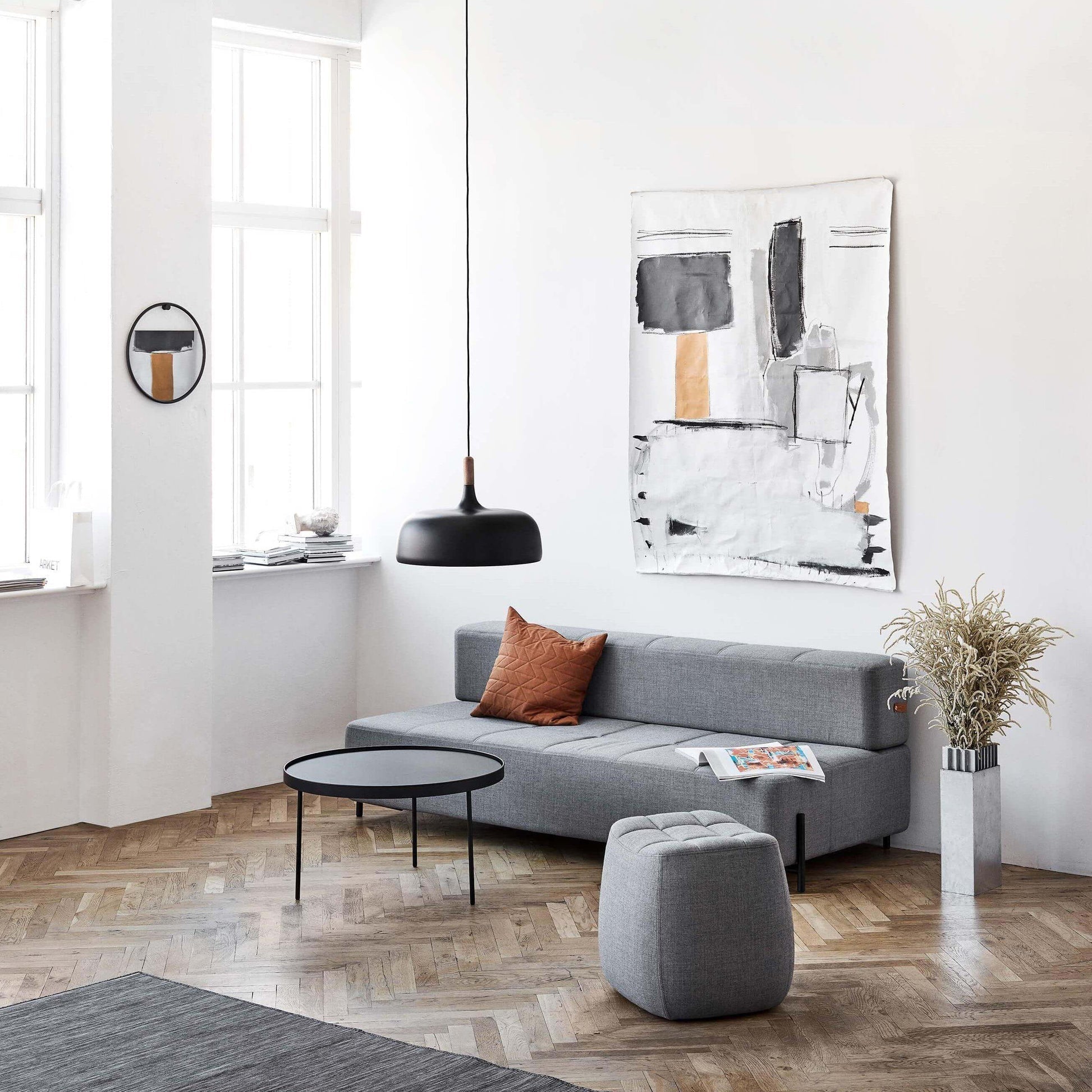 Lustra Suspension Lampe Abat-jour Blanc en Bois
