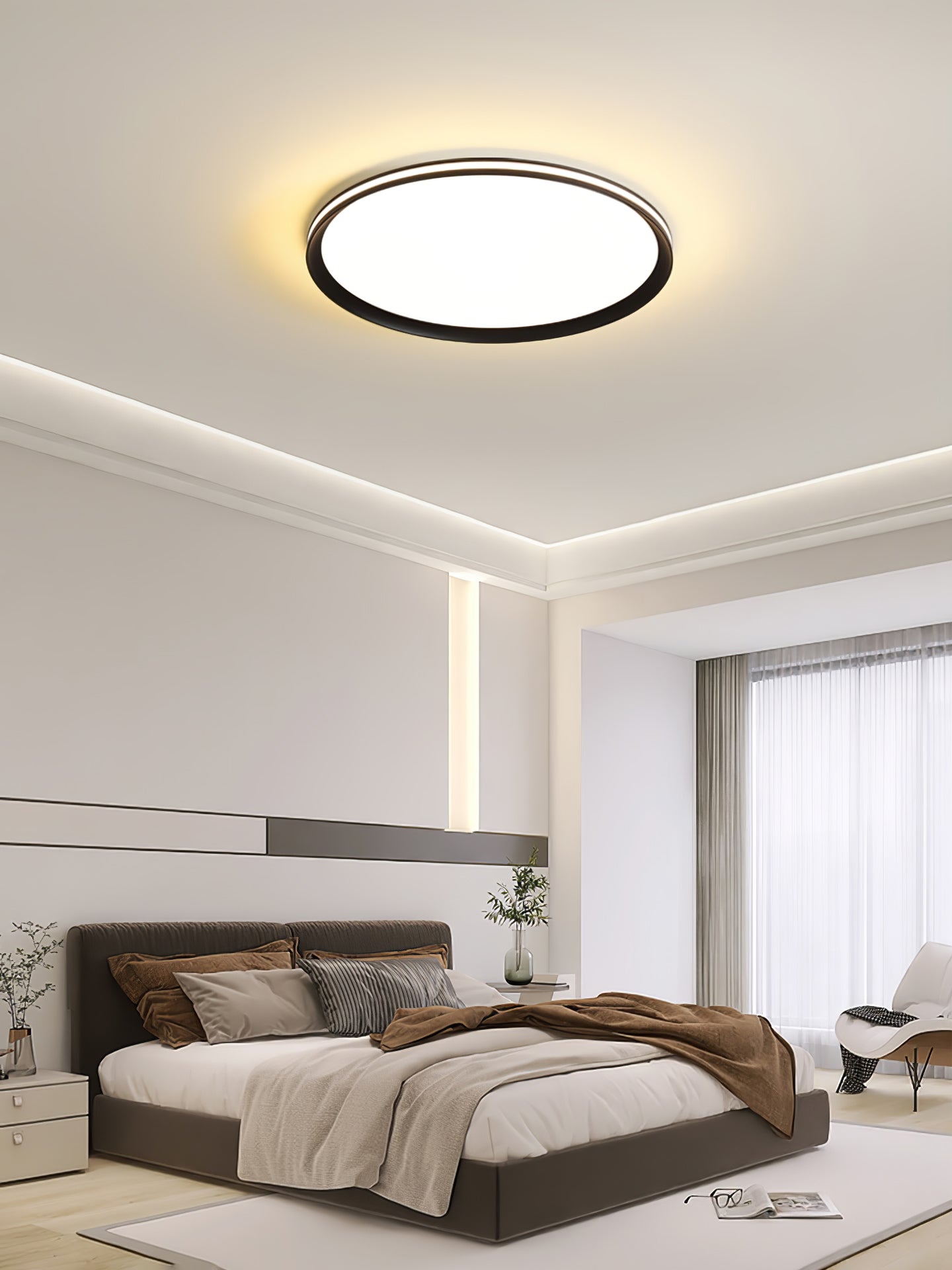 Avtheira Moderne Minimaliste Circulaire LED Plafonnier Lumière