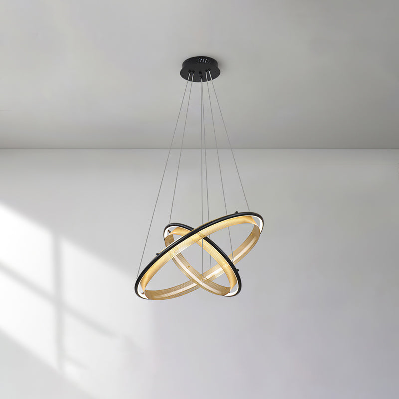 Erveliel Lustre Rond Métal Minimaliste Moderne