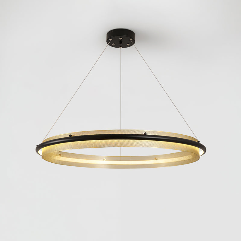 Erveliel Lustre Rond Métal Minimaliste Moderne