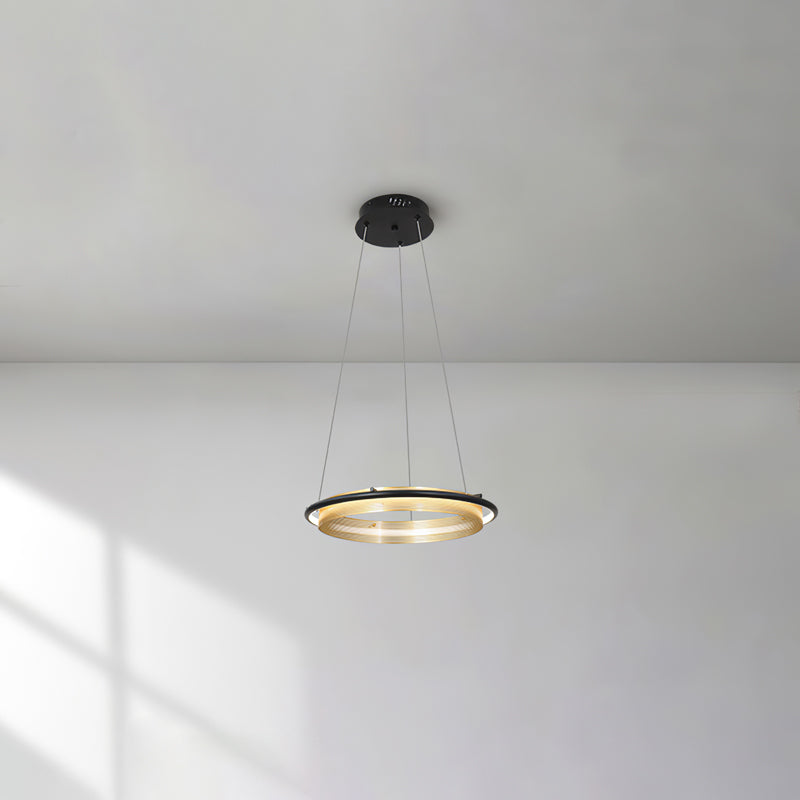 Erveliel Lustre Rond Métal Minimaliste Moderne