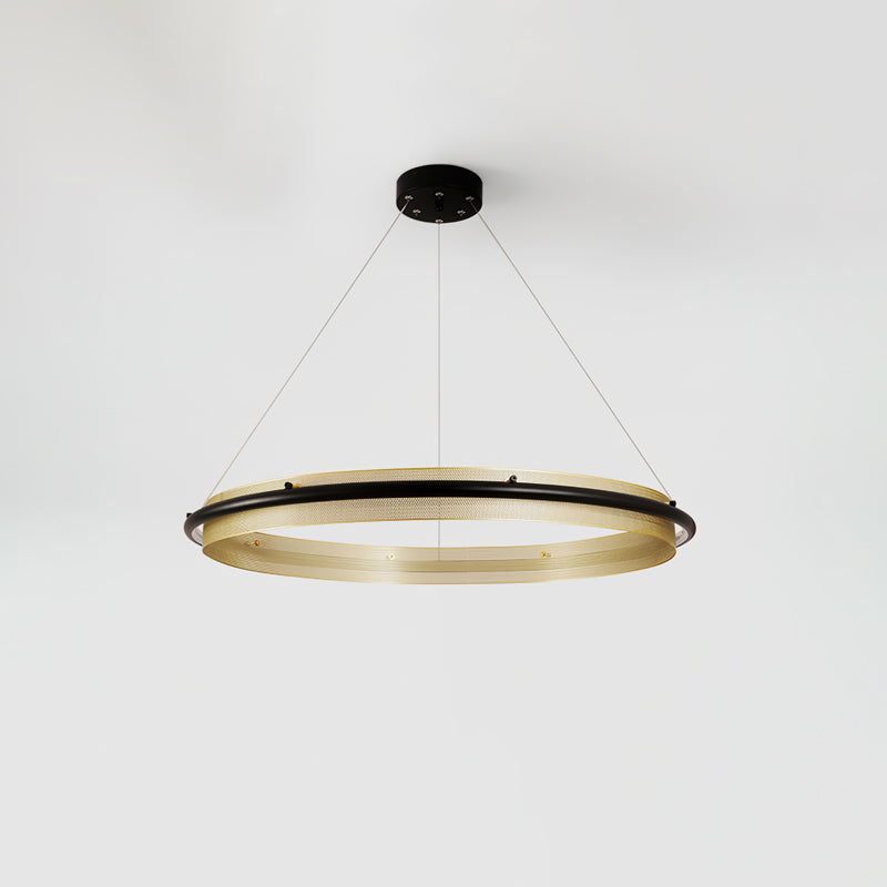 Erveliel Lustre Rond Métal Minimaliste Moderne
